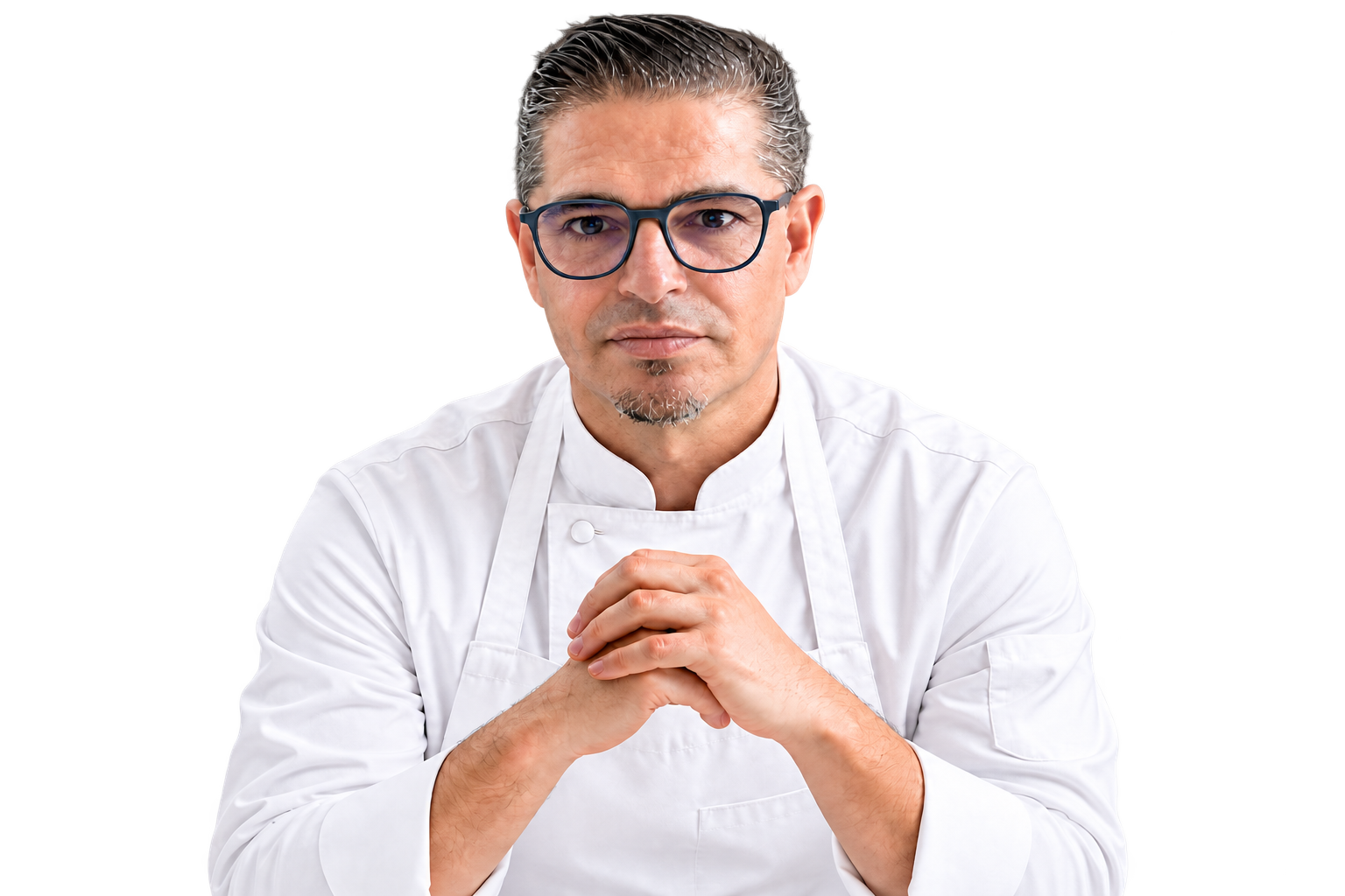 Chef Diego mirando a cámara